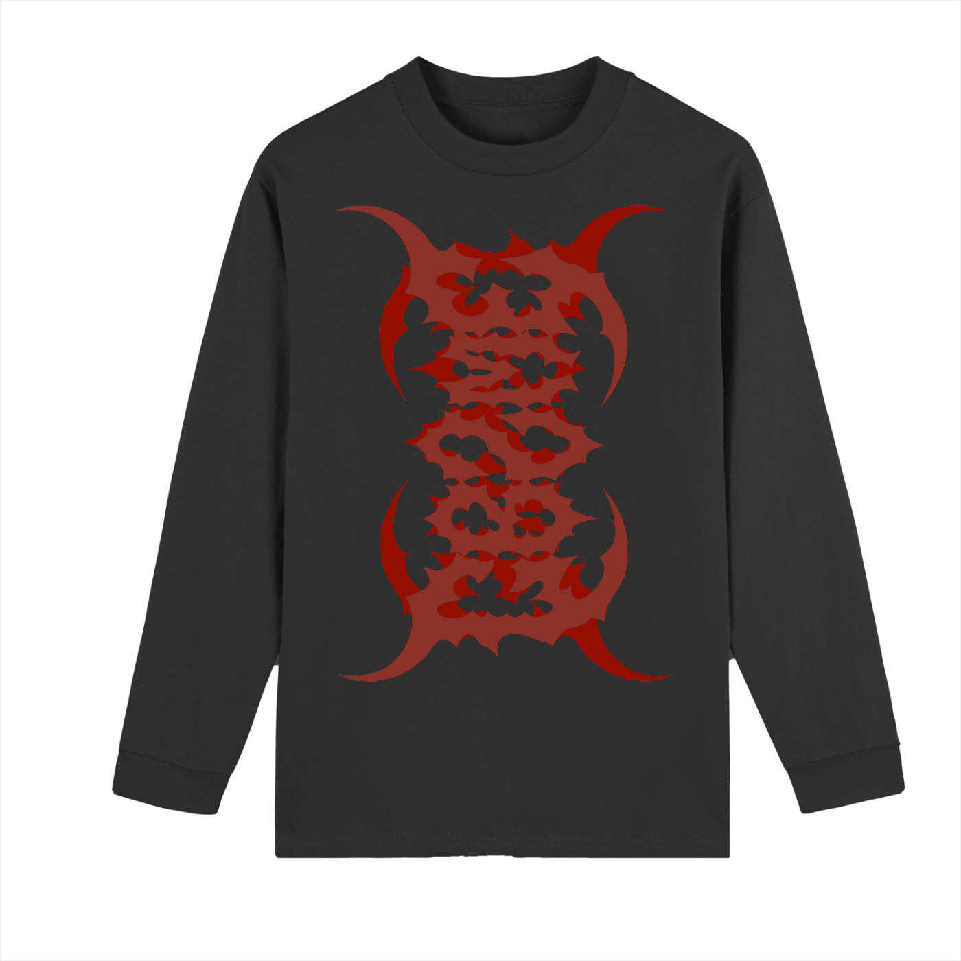 Crew Neck Drop Shoulder Long Sleeve Shirt