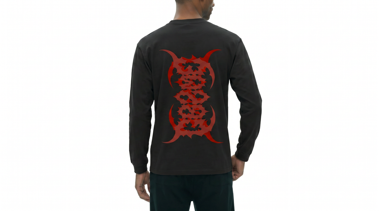 Crew Neck Drop Shoulder Long Sleeve Shirt