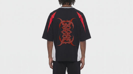 Dark Aesthetic Oversized V-Neck Shirt