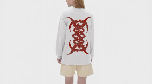 Crew Neck Drop Shoulder Long Sleeve Shirt
