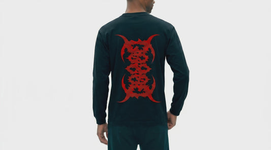 Crew Neck Drop Shoulder Long Sleeve Shirt