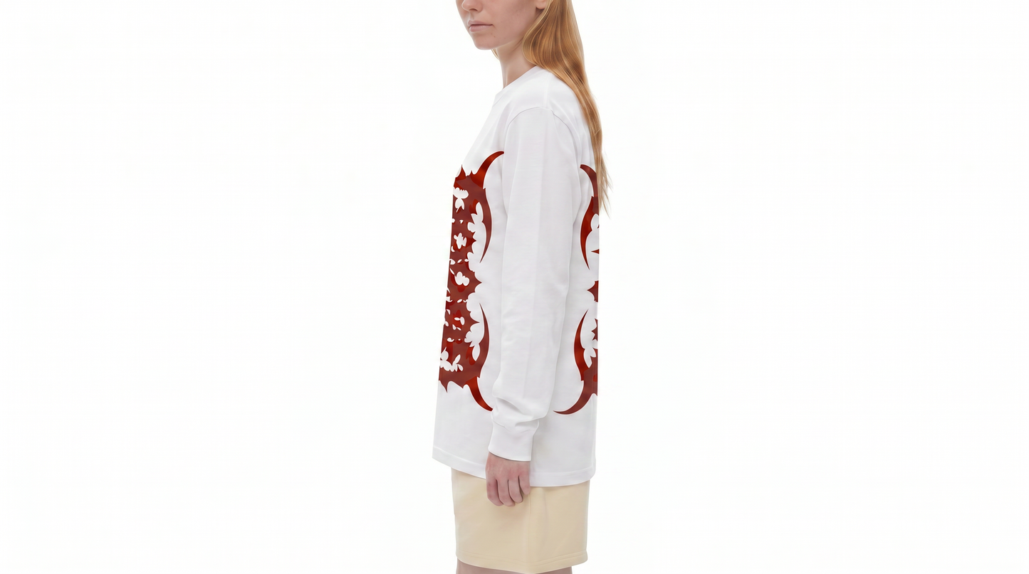 Crew Neck Drop Shoulder Long Sleeve Shirt