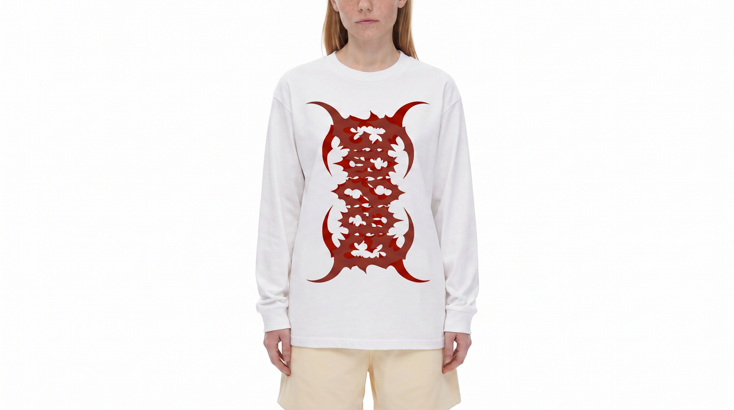 Crew Neck Drop Shoulder Long Sleeve Shirt